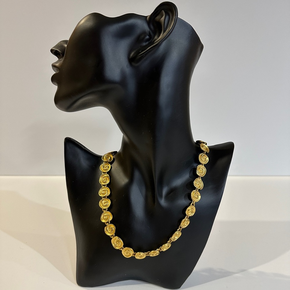 Gold Necklace + Earrings